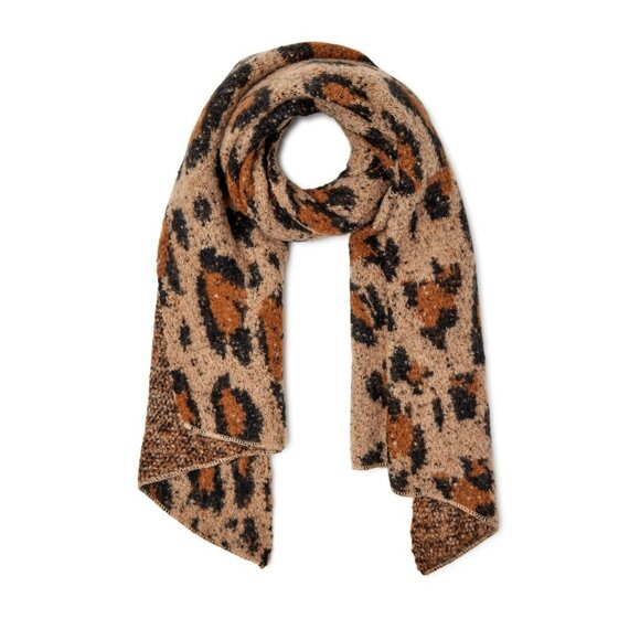 NWT Time and Tru Women's Leopard Print Stylish Winter Warm Fashion Blanket Scarf - Picture 2 of 4